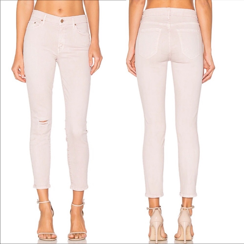 Mother Denim The looker Crop Sexy Distress size 28